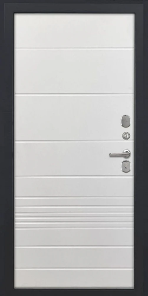 Входная дверь ДвериПРО Квадро ФЛ-700 (10мм, ясень белый) DPRO198008 внутренняя сторона