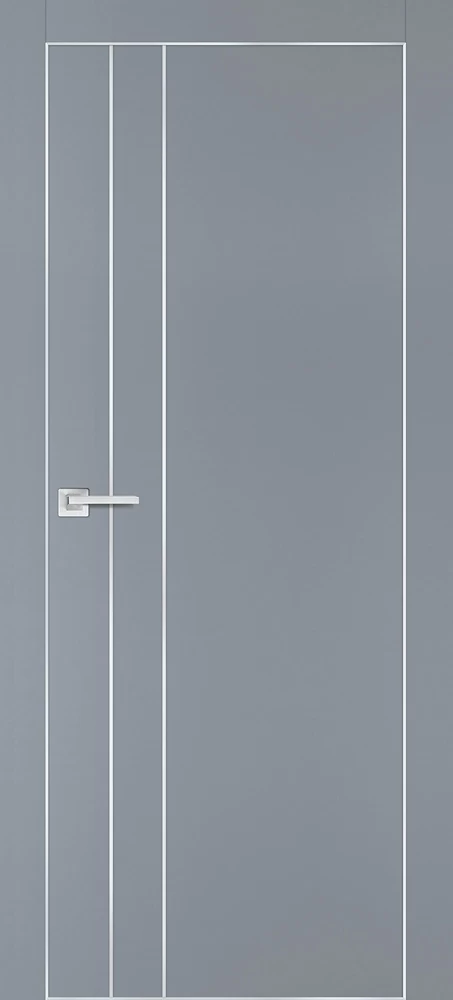 Фото Межкомнатная дверь PX-14  AL кромка с 4-х ст. Серый матовый