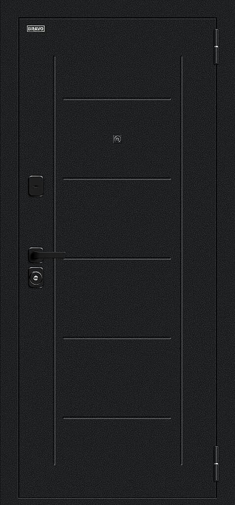 Фото Входная дверь Борн/SBlack Букле черное/Wenge Melinga BR6185 внешняя сторона