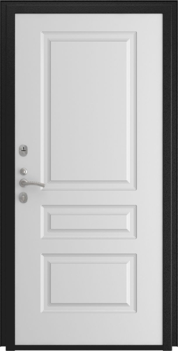 Входная дверь L-45 Эмаль L-2 (16мм, белая эмаль) внутренняя сторона