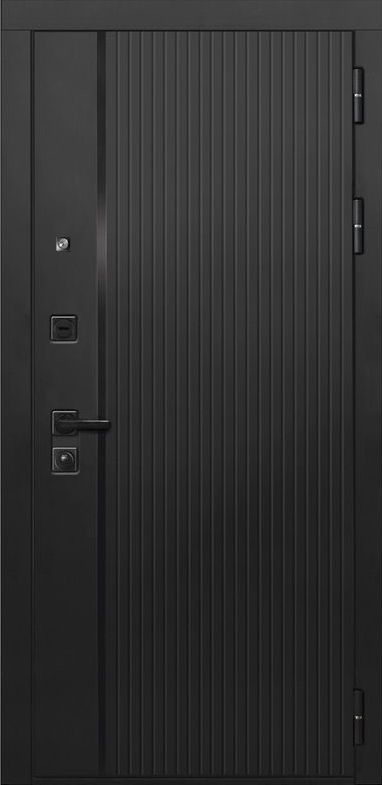 Входная дверь ДвериПРО L-45 СБ-3 листв. бел. (21 беленый дуб) DPRO196764 внешняя сторона