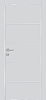 Межкомнатная дверь PX-12  AL кромка с 4-х ст. Сапфир матовый